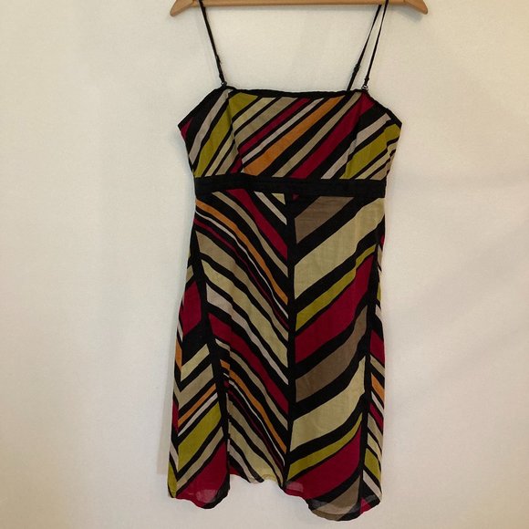 Stiped midi retro sundress GAP size 8 - Picture 1 of 3